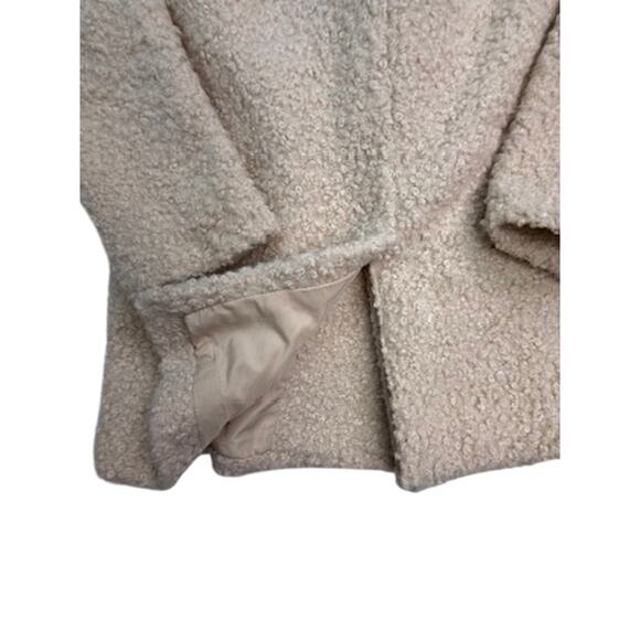 ZARA Bouclé Teddy Sherpa Coat Beige – Size 13–14 (Women’s XS/S Fit) - Picture 13 of 13